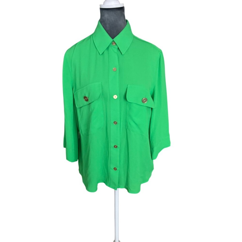 LAgence Green Womens Shirt XS